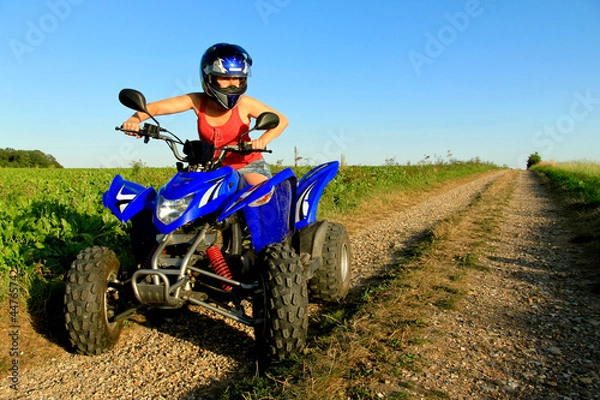 Obraz Femme sur quad