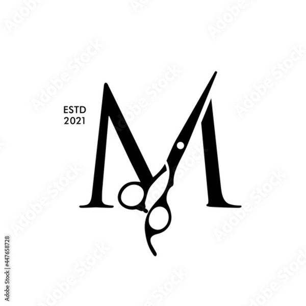 Obraz Initial M Scissors