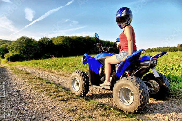 Obraz Femme sur quad