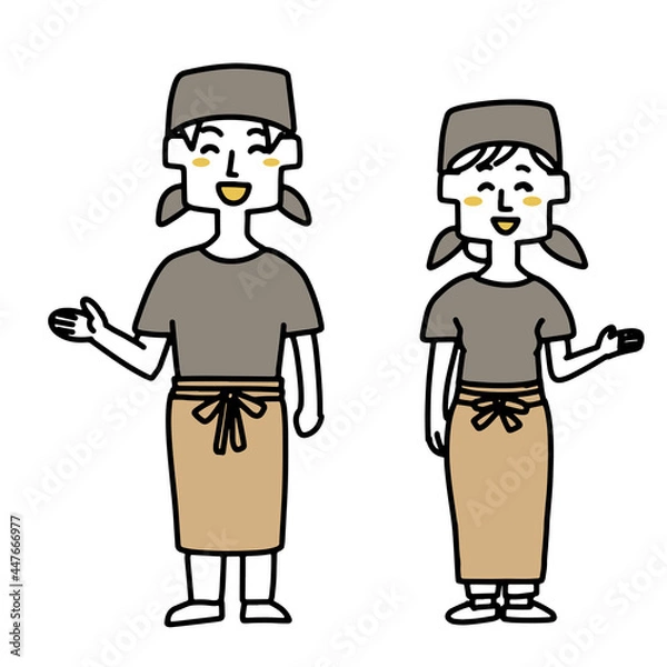 Fototapeta 案内をしている居酒屋スタッフ