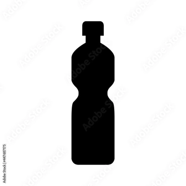 Fototapeta bottle flat icon vector illustration