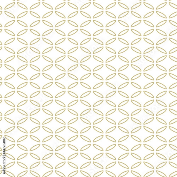 Fototapeta Geometric seamless pattern. Floral ornament on a white background. Modern vector illustrations for wallpapers, flyers, covers, banners, minimalistic ornaments, backgrounds.	
