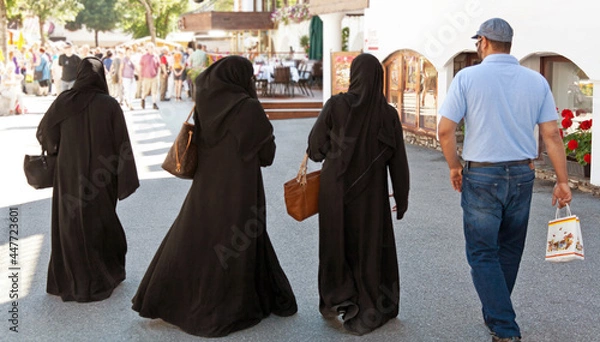Obraz Burqa shopping