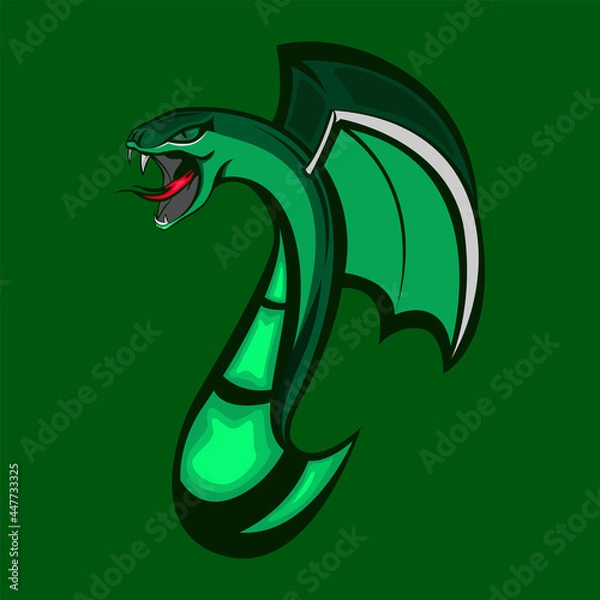 Obraz Snake Mascot Logo