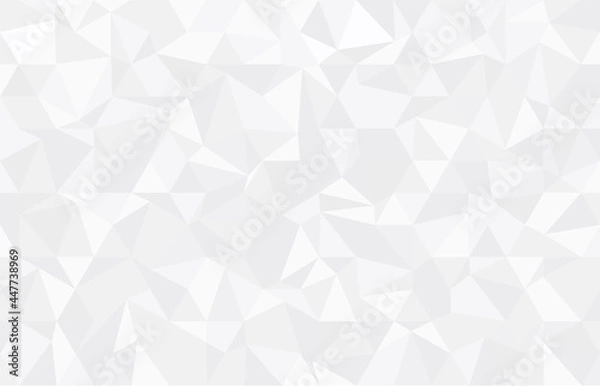 Obraz Abstract geometry low poly graphic repeat pattern triangle  facets. white and gray background.vector