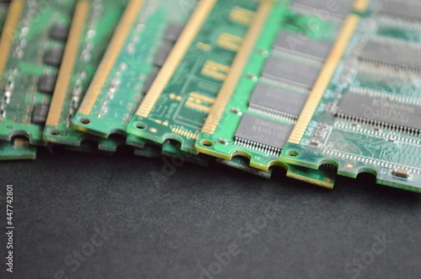 Obraz printed circuit board with processor