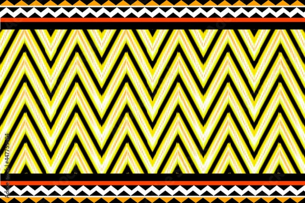 Obraz black and yellow background seamless pattern