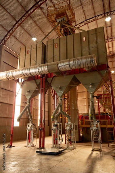 Obraz Estoque de indústria de grãos.