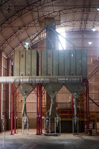 Obraz Estoque de indústria de grãos.