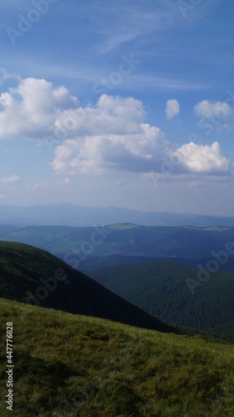 Obraz clouds over the mountains