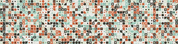 Fototapeta Abstract Geometric Pattern generative computational art illustration