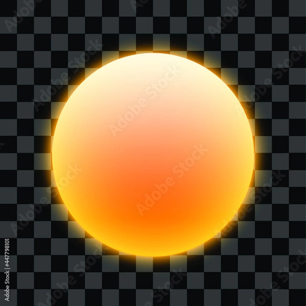 Fototapeta Orange planet object eps vector planetary space editable circle