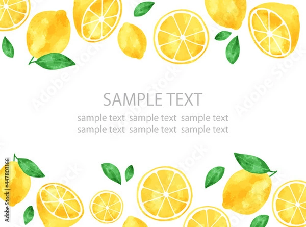 Obraz Lemon illustration frame