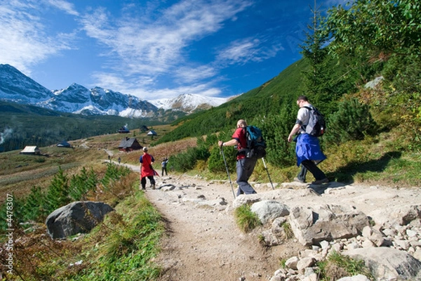 Obraz Trekking w górach Tatra