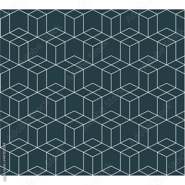 Obraz Multilevel rectangular stripes pattern vector