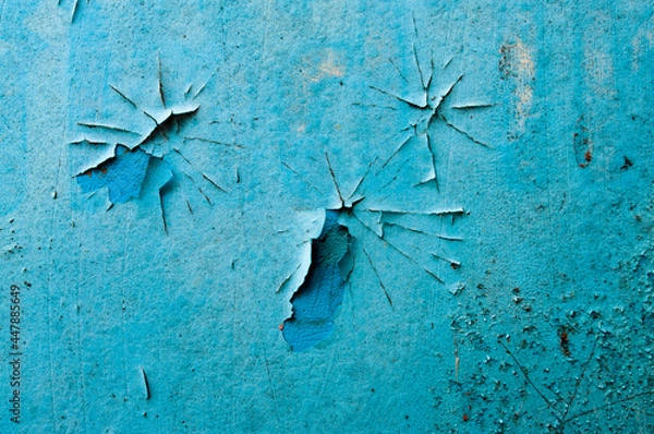 Fototapeta abstract blue metal wall texture
