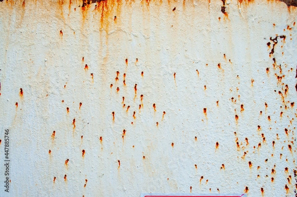 Obraz Old metal surfaces that rust and lack maintenance.
