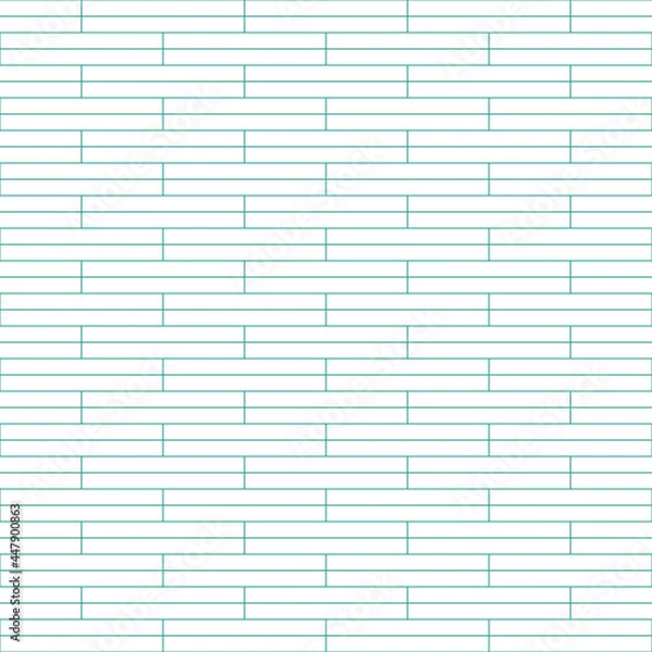 Fototapeta Abstract vector pattern. Geometric tiles with regular rectangles, blue lines and a white background.