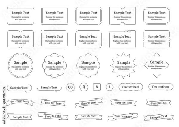 Obraz シンプルデザインのフレームのセット