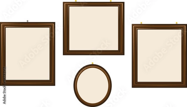 Obraz Empty Wooden Frames