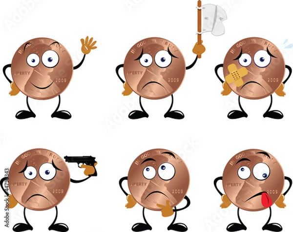 Obraz Funny Dollar Cent