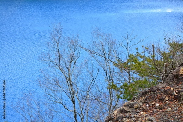 Fototapeta あまりに青い湖