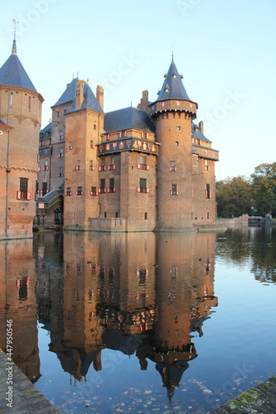 Obraz medieval castle with reflection in water