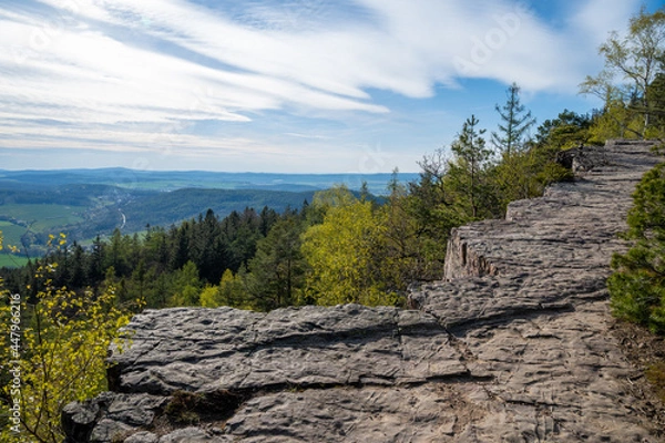 Obraz Devil's pulpit at protected area Brdy (CHKO Brdy), Czech republic