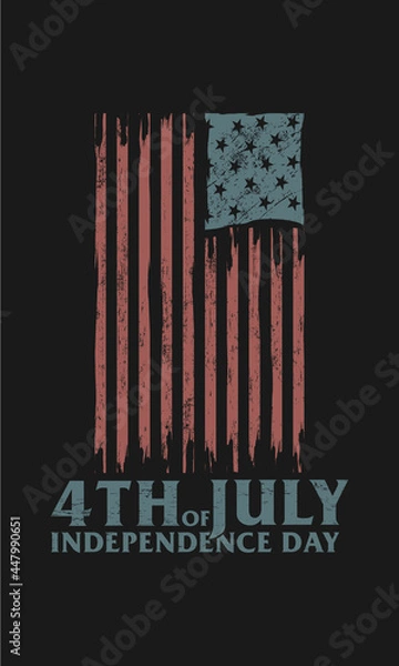 Obraz 4th July of Independence day design