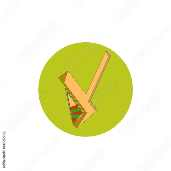 Fototapeta An abstract image of a simple logos design