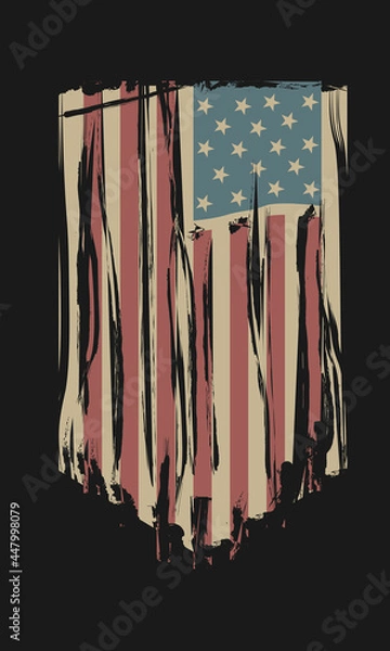 Obraz American Flag Design Template