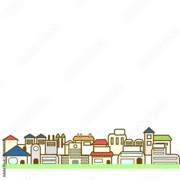 Fototapeta 街並み01フレーム