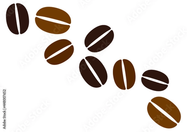 Fototapeta コーヒー豆のイラスト素材