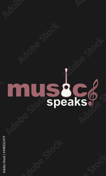 Obraz Music Speaks design template