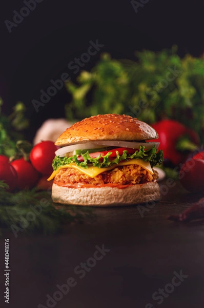 Fototapeta Chicken Burger