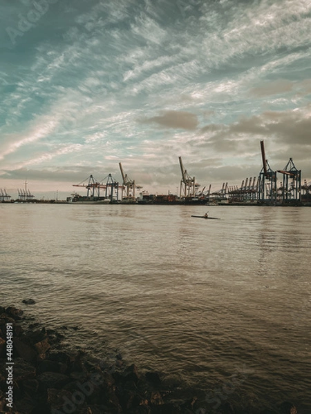 Obraz Pasddler auf der Elbe