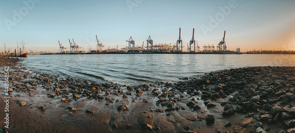 Obraz Panorama Hafenblick