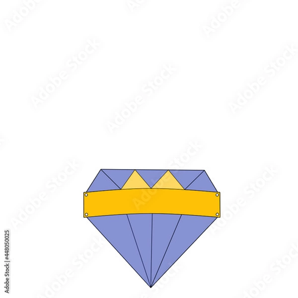 Obraz Abstract design of a diamond logo