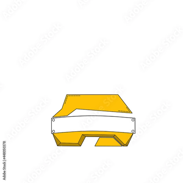 Fototapeta An abstract image of a unique and futuristic logo design