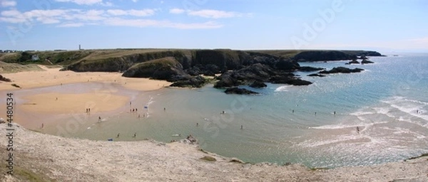 Fototapeta Belle ile en mer - Plage de Donnant 