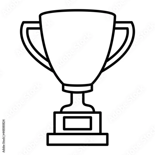 Fototapeta Vector Trophy Outline Icon Design