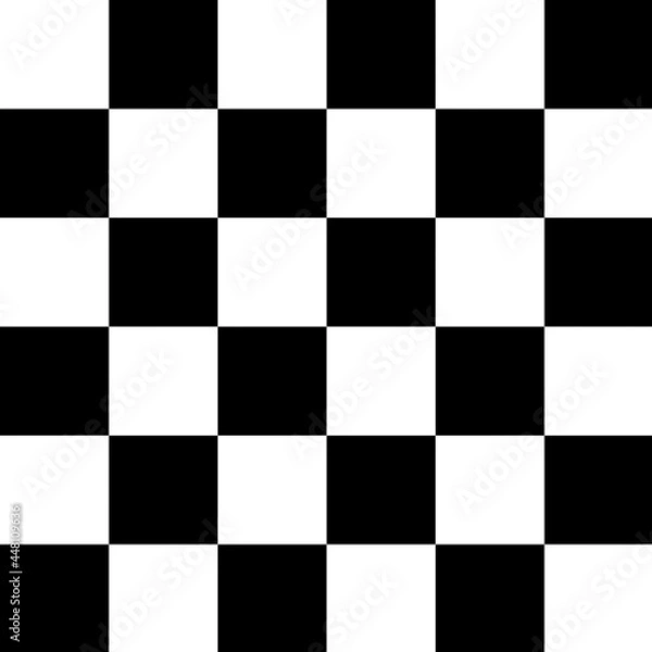 Fototapeta Black and white chess board pattern design