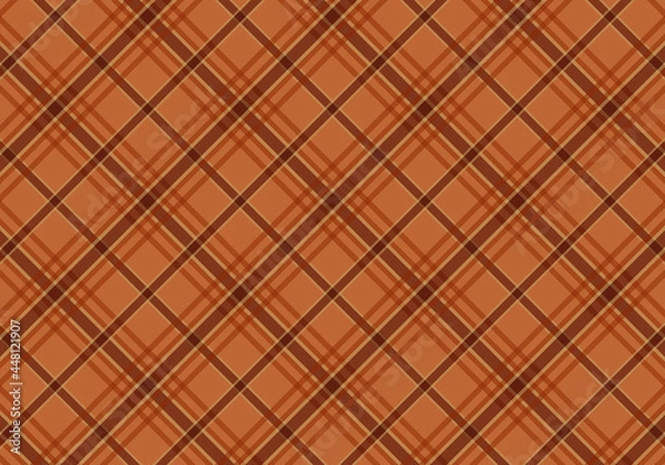 Obraz Seamless tartan plaid pattern background. Fabric texture. Vector.
