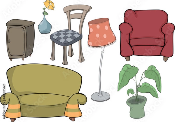 Obraz The furniture complete set