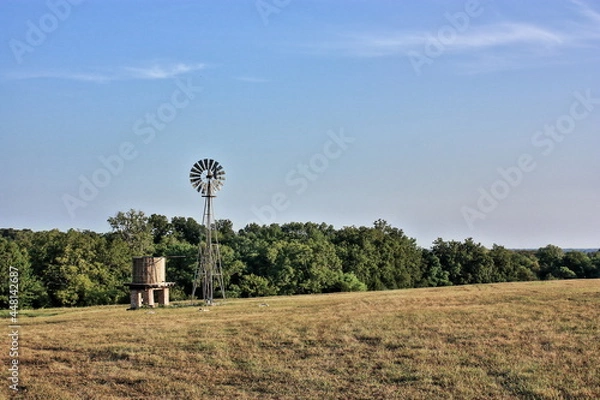 Obraz Brenham Texas Sunrise Windmill
