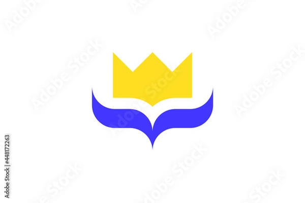 Fototapeta abstract crown modern logo vector