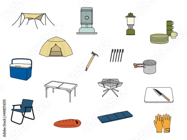 Obraz キャンプに必要な物