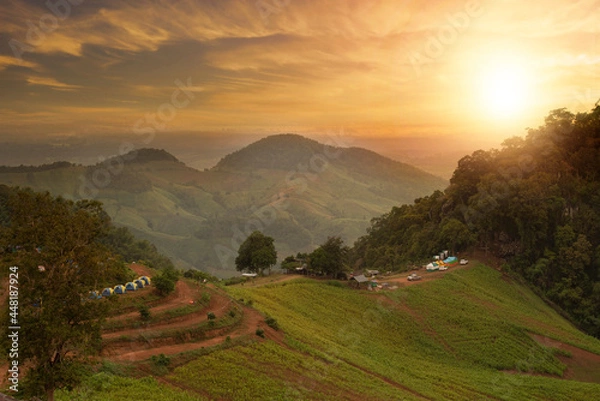 Obraz sunrise over the mountains