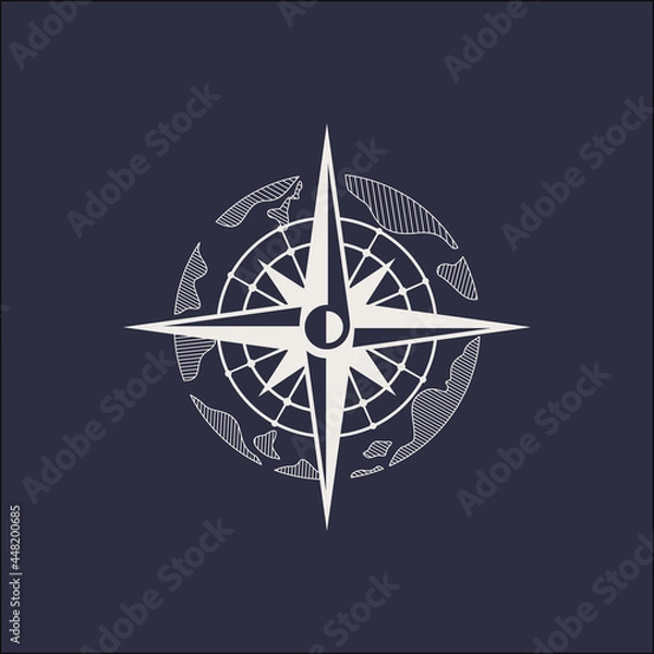 Obraz directions compass logo