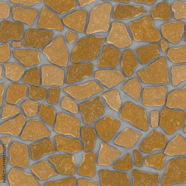 Obraz Masonry of brown stones